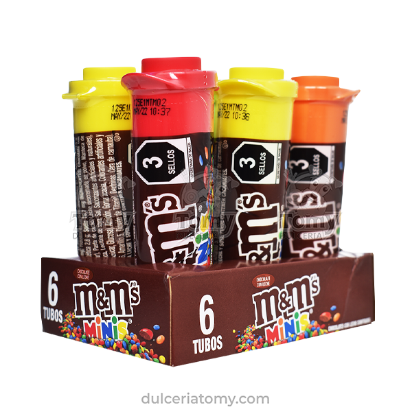 M&m En Mini Tubos - Formato Especial (pack De 6 Unidades)